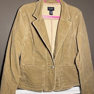 American Eagle Outfitters Women's Brown Corduroy Blazer